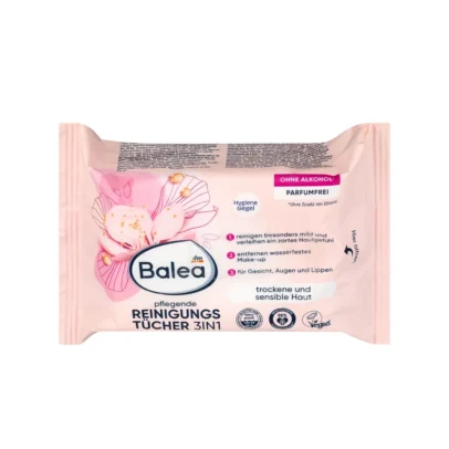 Balea Caring Cleansing Wipes, 25pc