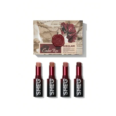 Sheglam Dynamatte Boom Long-Lasting Matte Lipstick (Ember Rose Set)